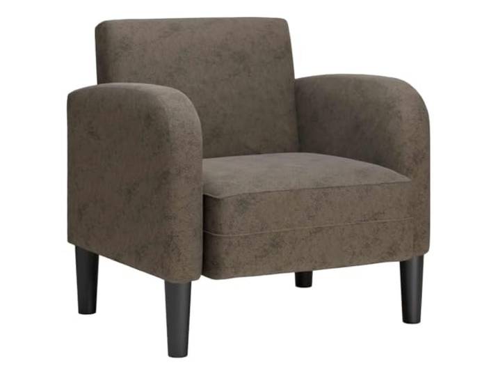 Makastle Sessel mit Armlehnen Dunkelgrau 54 cm Kunstleder