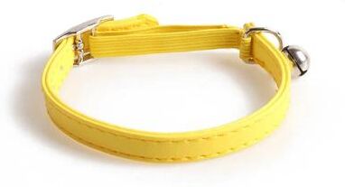 Inspired Living Pastel Bell Adjustable Cat Collar For Kittens & Small Pets yellow