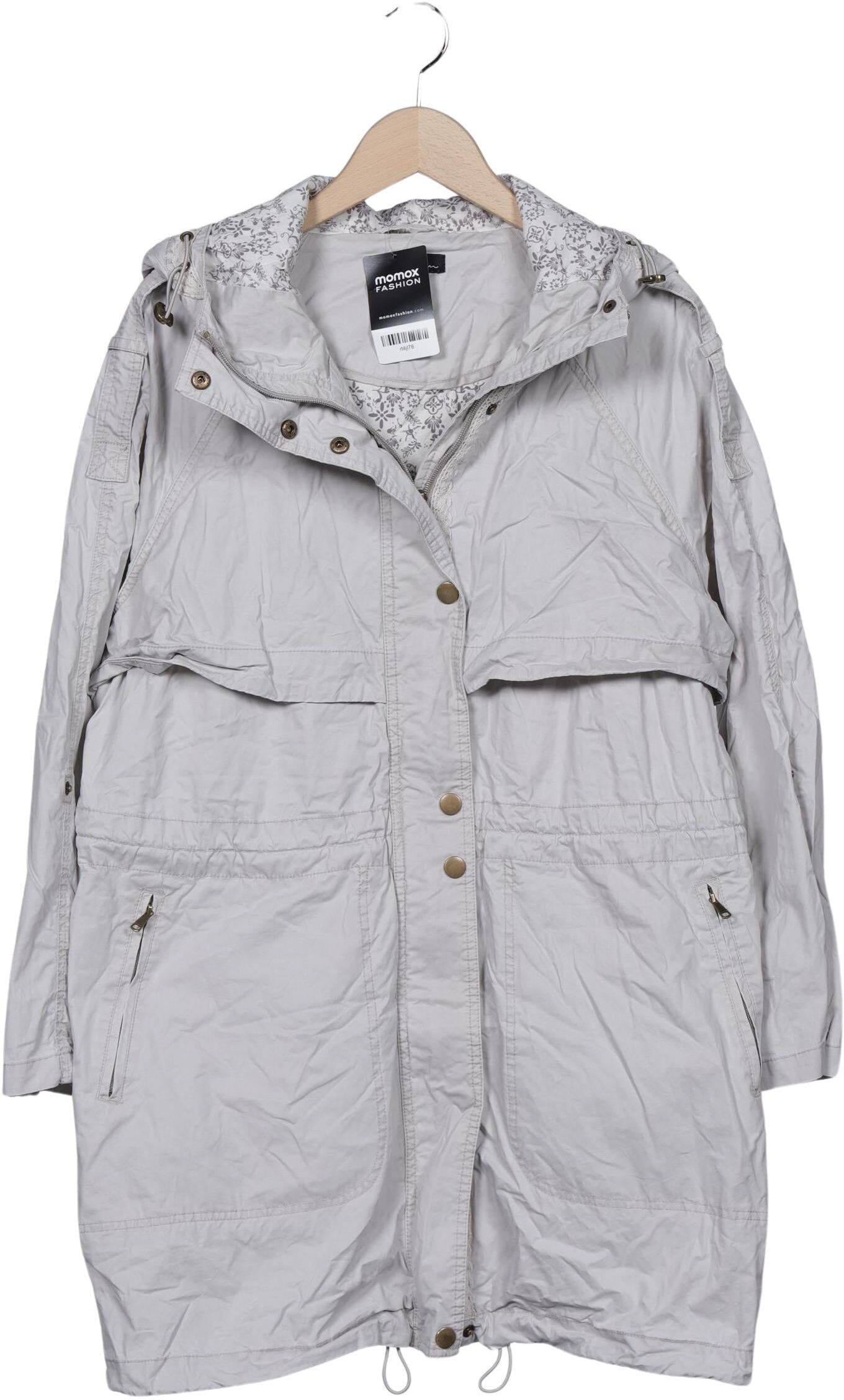 Ulla Popken Damen Mantel, Beige, Gr. Xxl, Baumwolle - Second Hand