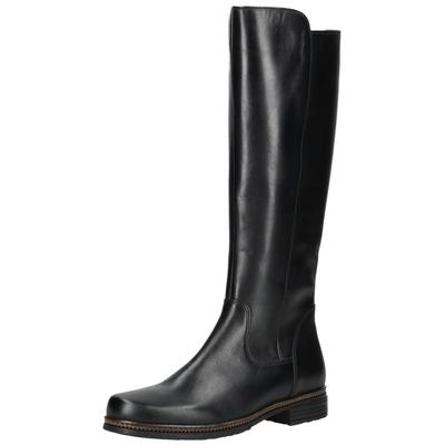 Stiefel GABOR "Gabor Stiefel Leder/Textil", Damen, Gr. 38,5, schwarz, Leder, Textil, Schuhe Stiefel