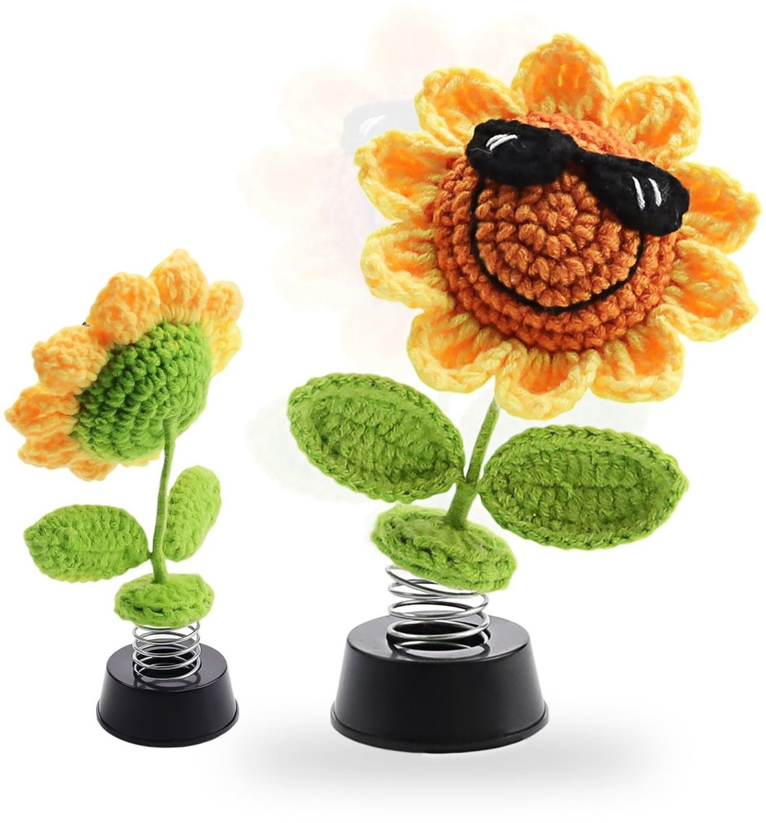 Dailygoods Dashboarddecoratie Wiebelkop Figuur - Zelfklevend en Handgeweven Autodecoratie