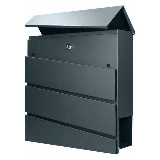 Orno BORNEO mailbox, galvanized steel with newspaper holder, anthracite (MB-1/A)