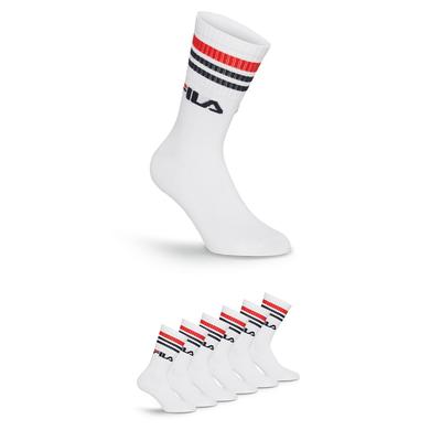 Socken FILA "UNISEX LIFESTYLE PLAIN SOCKS", Herren, Gr. 39-42, weiß, Baumwollmischung, normal, Socken Socken, mit Logo-Schriftzug