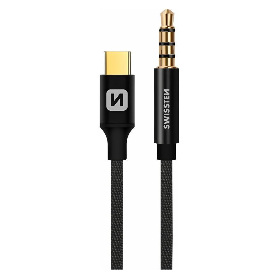 Swissten Textile Audio Adapteris USB-C / 3 / (Klinkenadapter) (73501303)