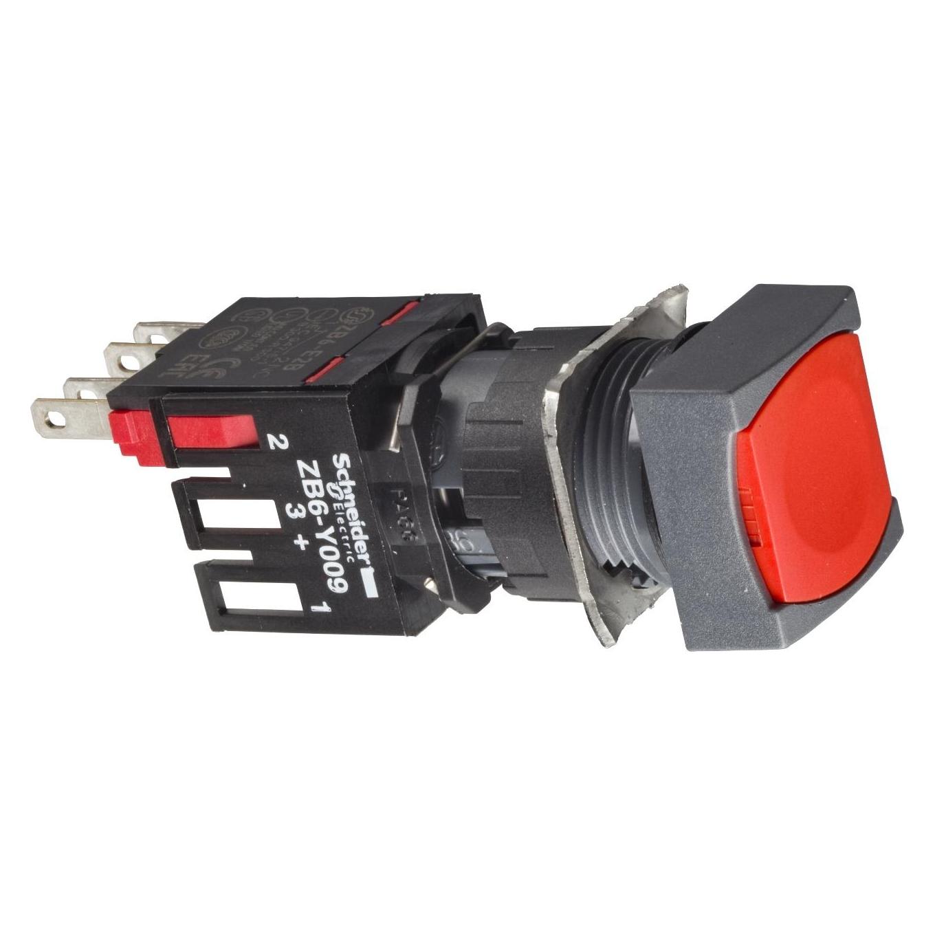 Schneider Electric Drucktaster, rot Ř 16, flach, o. XB6CA45B (XB6CA45B)