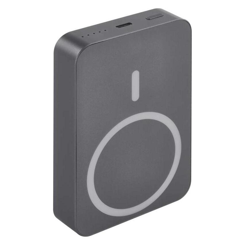 Emos Powerbank WI 1046, 10 000 mAh, 20 W+Wireless, grau (10000 mAh, 20 W, 38.50 Wh) (51905809)