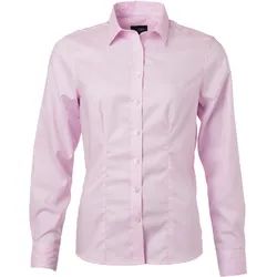 James & Nicholson Damen Micro-Twill Bluse langarm JN681
