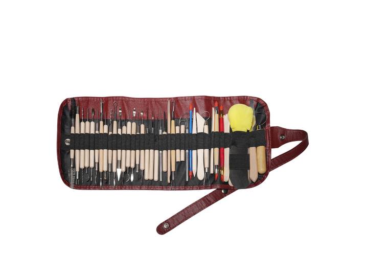 Modellierwerkzeug Set mit Etui 39-teilig