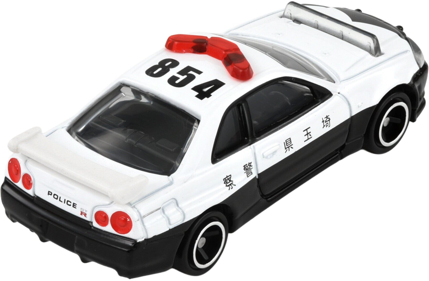 TOMY Tomica No.1 Nissan Skyline GT-R (BNR34) Police Car - Japanese Police Car Toy Car - Collectible Model Car - Ages 3 and Up