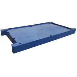Grundplatte blau für HOSE036, GMT36, HSK, GMTM ohne Räder für HOSE036, GMT36, HSK, GMTM