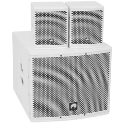 OMNITRONIC Set MOLLY-12A Subwoofer aktiv + 2x MOLLY-6 Top 8 Ohm, weiß
