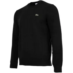 LACOSTE Herren Pullover - Rundhals, Baumwolle, Regular Fit Schwarz / 2XL