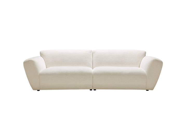 Sofa Miracolo Chenillestoff weiss B 268 T 104 cm