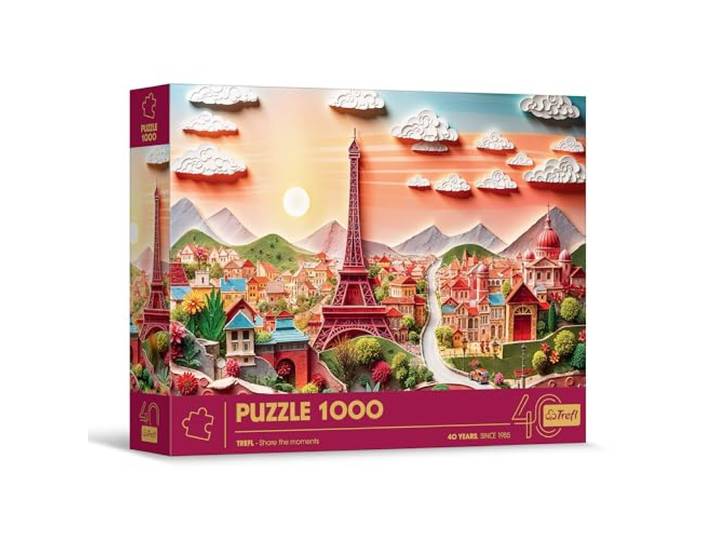 Trefl - Puzzel met 3D-effect, Parijs - 1000 stukjes