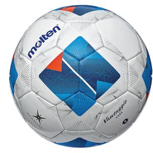 Molten Fußball Vantaggio F5N4900, FIFA Quality Pro, Größe 5, 430 Gramm, weiß/blau, Spielball