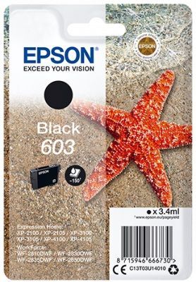 Epson starfish singlepack black 603 ink