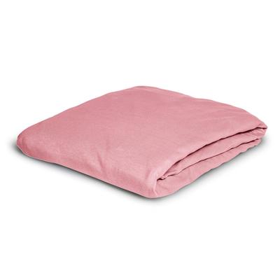 Betttuch IRISETTE "Vesuv 12", rosa, B:220cm L:260cm, Jersey, Obermaterial: 100% Baumwolle, Bettlaken, flauschig und warm, ohne Gummizug