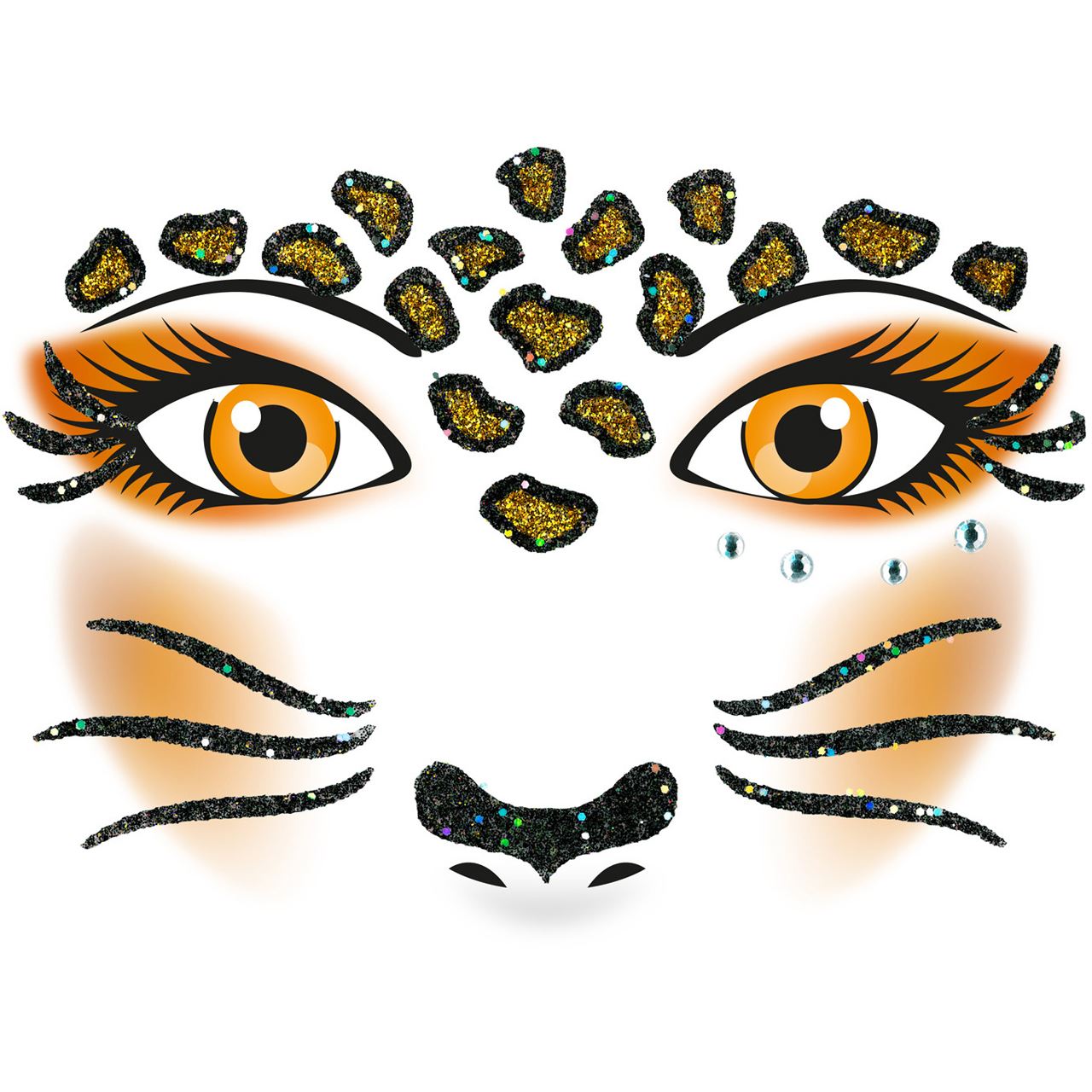 Herma Face Art Sticker Leopard