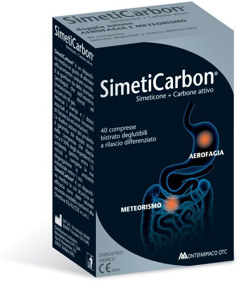 MONTEFARMACO OTC SpA SIMETICARBON 40 Cpr