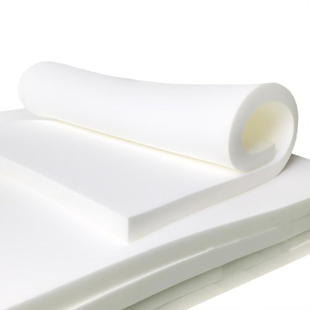 Wit Schuimkussen met Hoge Dichtheid - Vervangend Schuimrubber - 40 x 40 x 3 cm