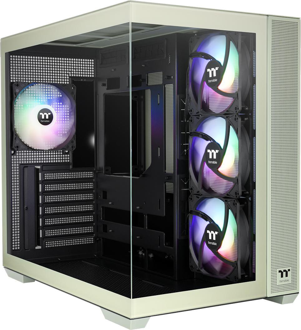 Thermaltake View 380 Gaming PC Gehäuse Midi-Tower Matcha Green Seitenfenster