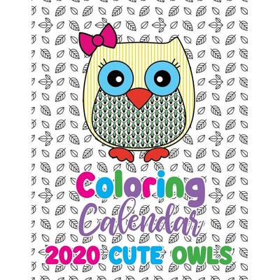 Coloring Calendar 2020 Cute Owls, Taschenbuch von Gumdrop Press, Gumdrop Press, 978-1-945887-75-8
