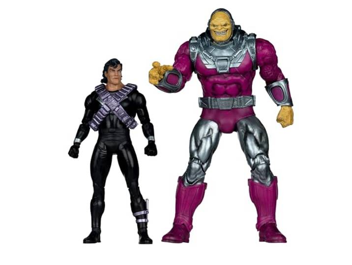 McFarlane DC Multiverse Megafig Actionfigur 2er Pack Mongul vs Superman (Return of Superman) 25 cm