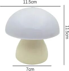 Friendly Fresh Finds Mushroom LED Table Lamp Touch Dimming USB Rechargeable Ambient Night Light yellow