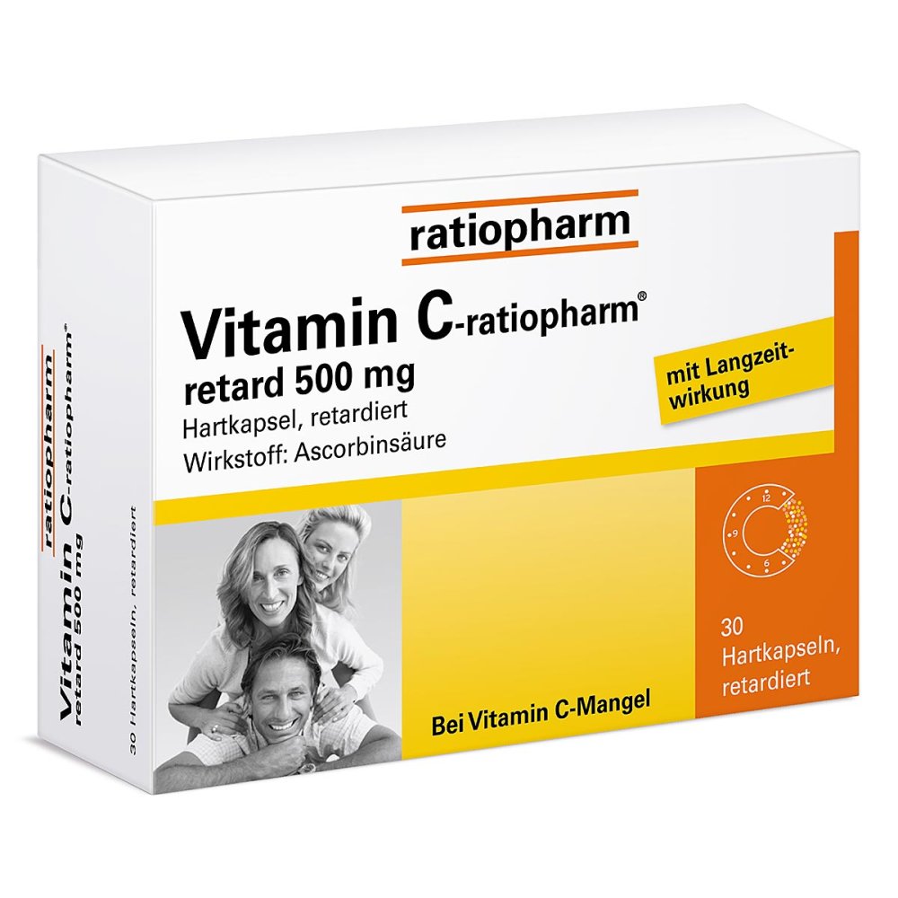 ratiopharm GmbH Vitamin C-ratiopharm® retard 500 mg Kapseln 07260862
