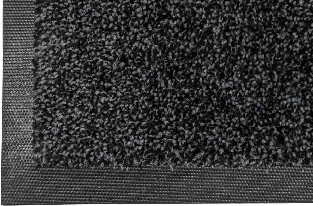 LogoMatz schoonloopmat Iron Horse Graniet 85 x 120 cm - vuil- en waterabsorberend en wasbaar