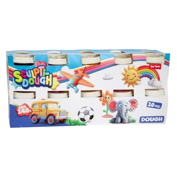 Toi-Toys Sculptidough Kleiset - 10x140gr. (47883A)