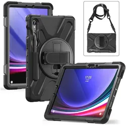 eSTUFF AUSTIN Defender Case Samsung (Samsung Galaxy Tab S10 Lite, Samsung Galaxy Tab S7, Samsung Galaxy Tab S8, Samsung Galaxy Tab S9, Samsung Galaxy Tab S9 FE), Tablet Hülle, Schwarz