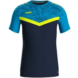 Jako T-Shirt Iconic - marine/Jako blau/neongelb - 3XL