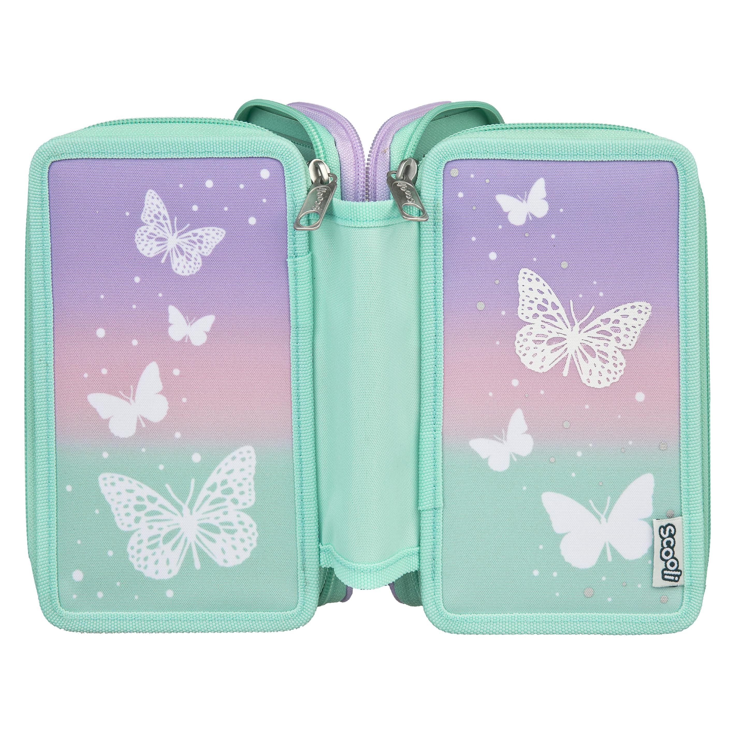 Scooli Etui Trippledecker Schmetterling (BUFI0421)