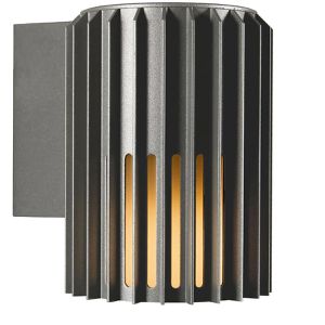 Nordlux Wandleuchte Aludra Seaside, Aluminium, für außen IP54, 230 V, anthrazit, mit E27-Fassung