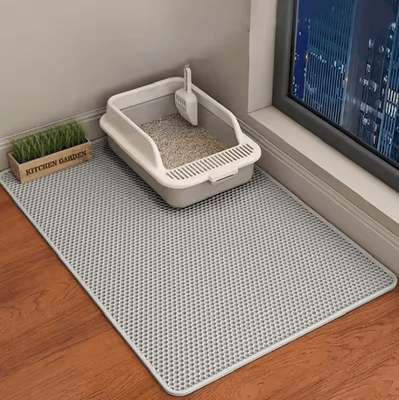 Inspire Essentials CleanStep Waterproof Double Layer Cat Litter Mat grey 45x60cm