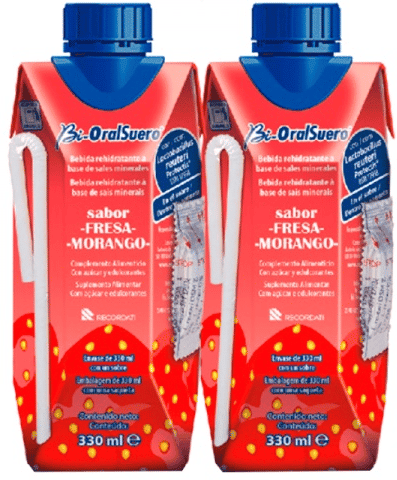 Bi-Oral Suero Morango Solução Oral 330ml x2