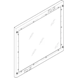 ABN FAS23N Abdeckplatte 500x450mm 2FB/3RE geschlossen mit Sichtscheibe