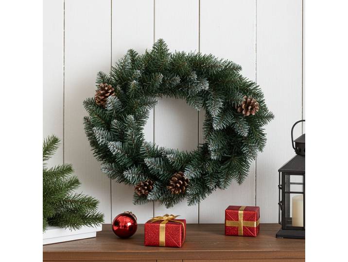 Weihnachtskranz mit Tannenzapfen, Ø 40 cm