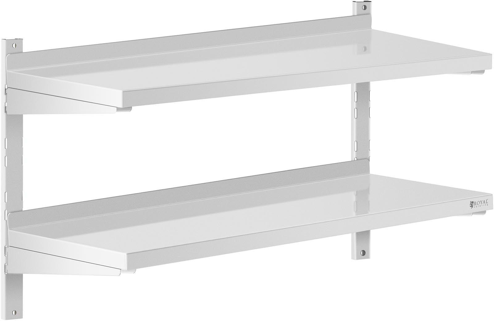 Royal Catering Wandbord - 2 Ablagen - 40 x 100 cm RCWR-1000.4