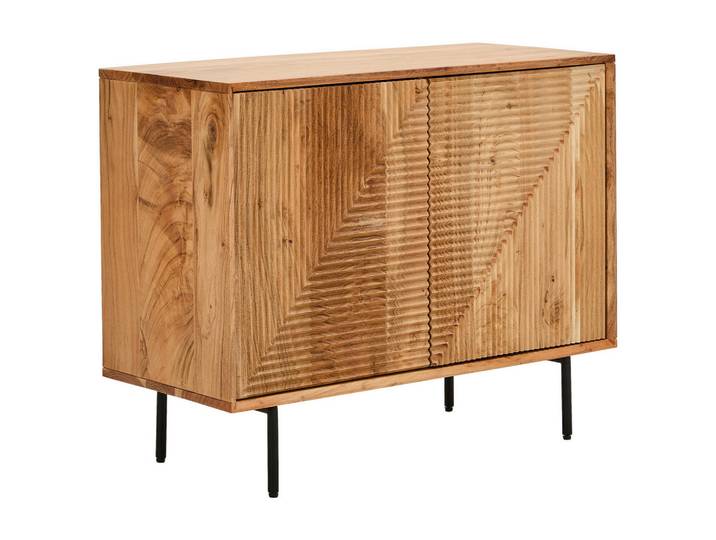 Livetastic Sideboard, Akazie, Holz, Metall, Akazie, massiv, 100x71x39 cm, Holzmöbel, Kleinmöbel Holz, Holzkommoden, Sideboards Holz