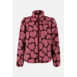Danefae Danelabrador Fleecejacke Rot Rosa Herzen