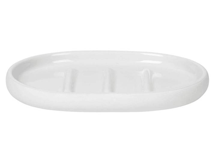 Seifenschale BLOMUS Sono , weiss (weiß), B:13cm H:1,8cm, Keramik, Seifenhalter, Seifenschale