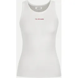 Tanktop Embroidery Weiß S