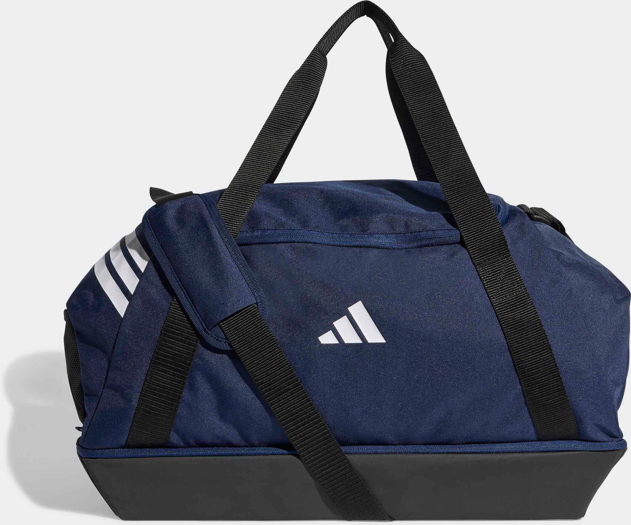 Sporttasche ADIDAS PERFORMANCE "TIRO MEDIUM DUFFELBAG MIT BODENFACH", team navy blau 2, weiß, Obermaterial: 100% Polyester, Taschen Sporttasche team navy blau 2, weiß Einheitsgröße