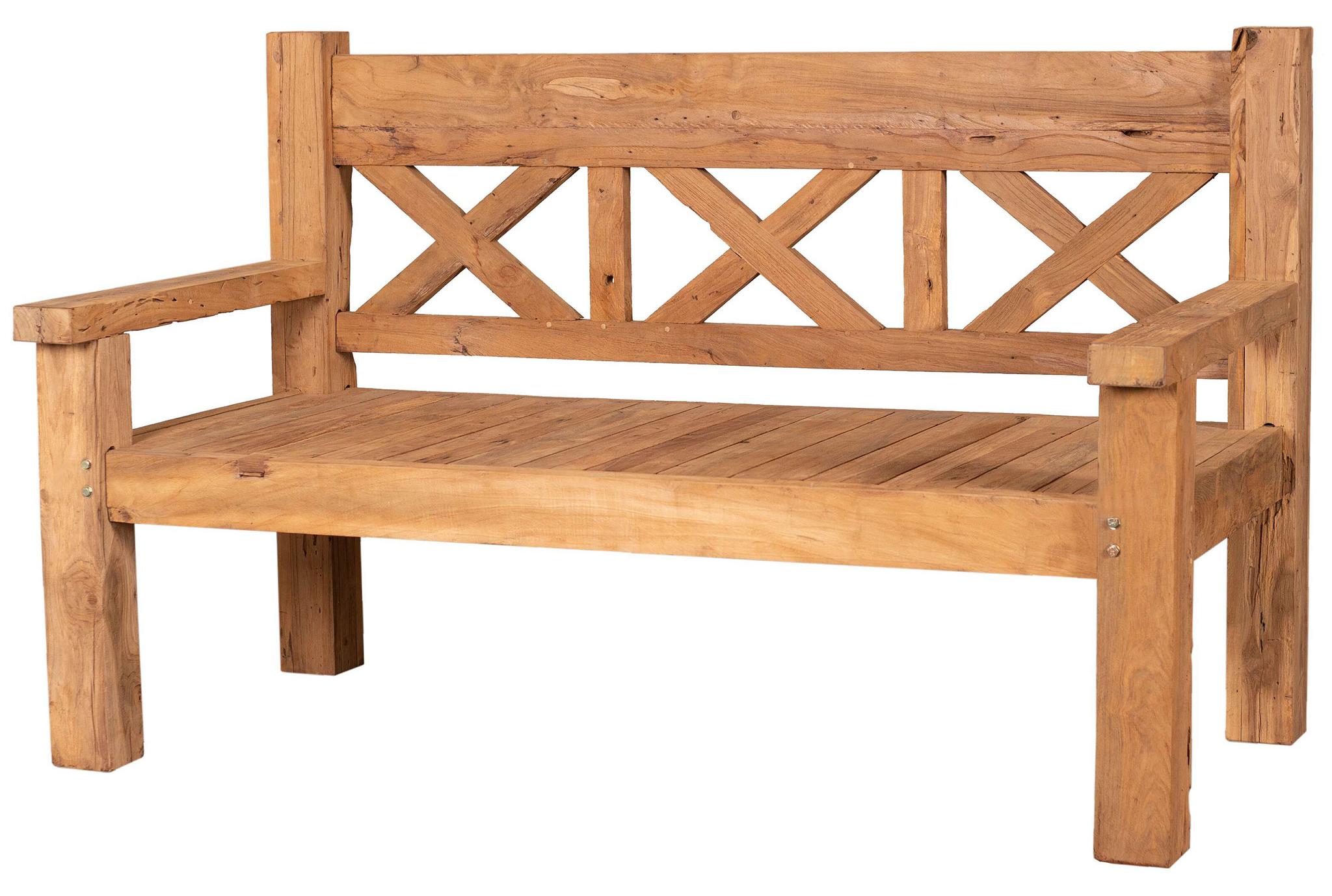 Teakholz Gartenbank - bene living - Rustique 160 cm