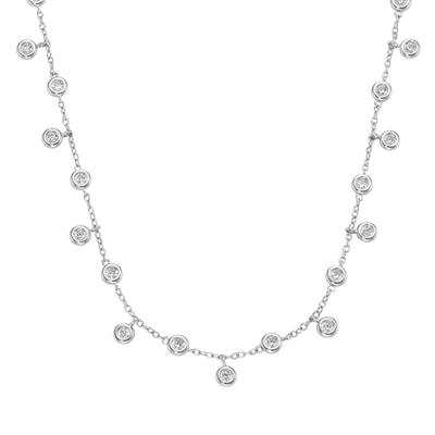 Collier SMART JEWEL "mit Zirkonia, Silber 925", silber, Halsketten, Damen, 45cm, Collier