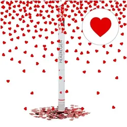 relaxdays Party Popper »Herzen« 80 cm