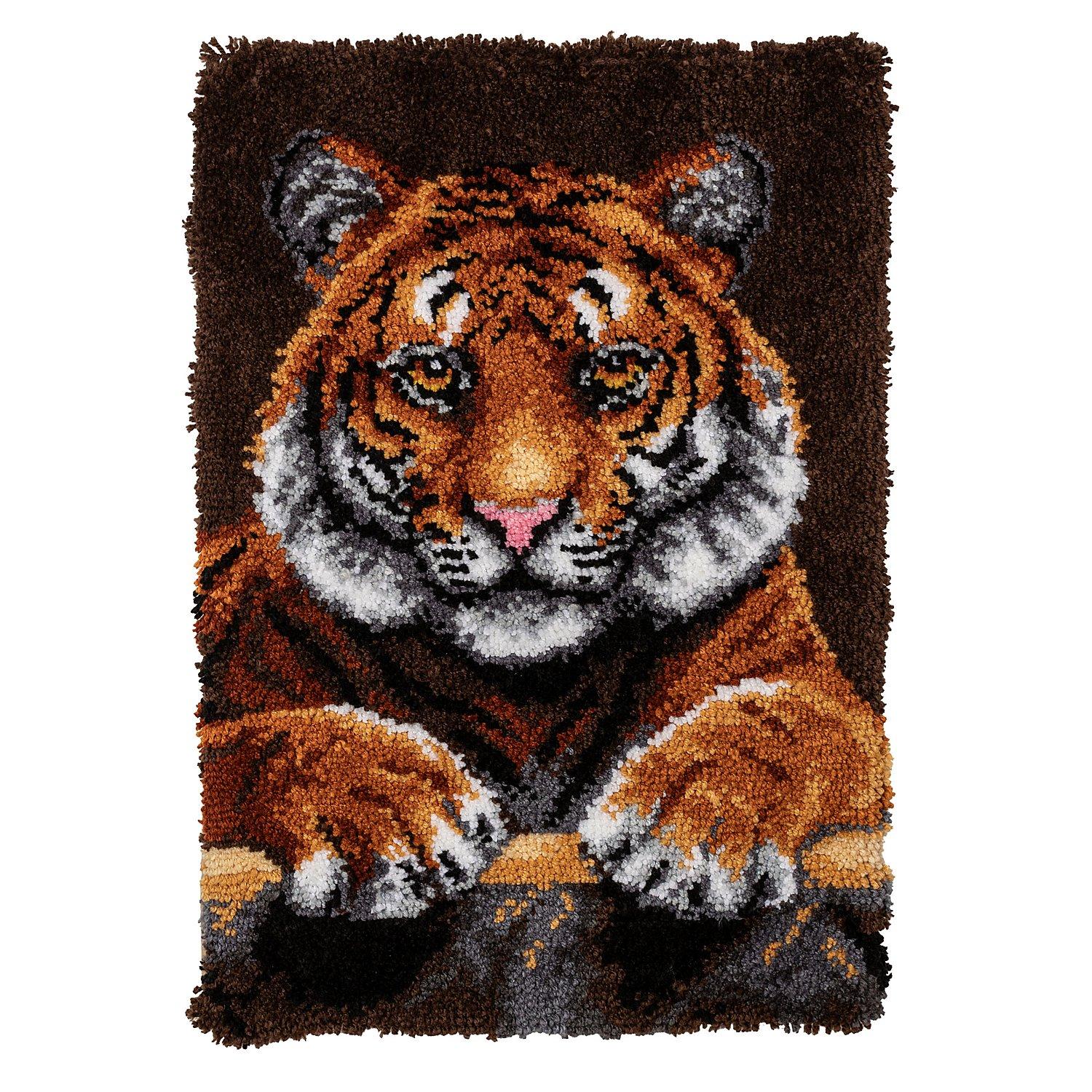 Knüpfteppich "Tiger", 50 x 74,5 cm