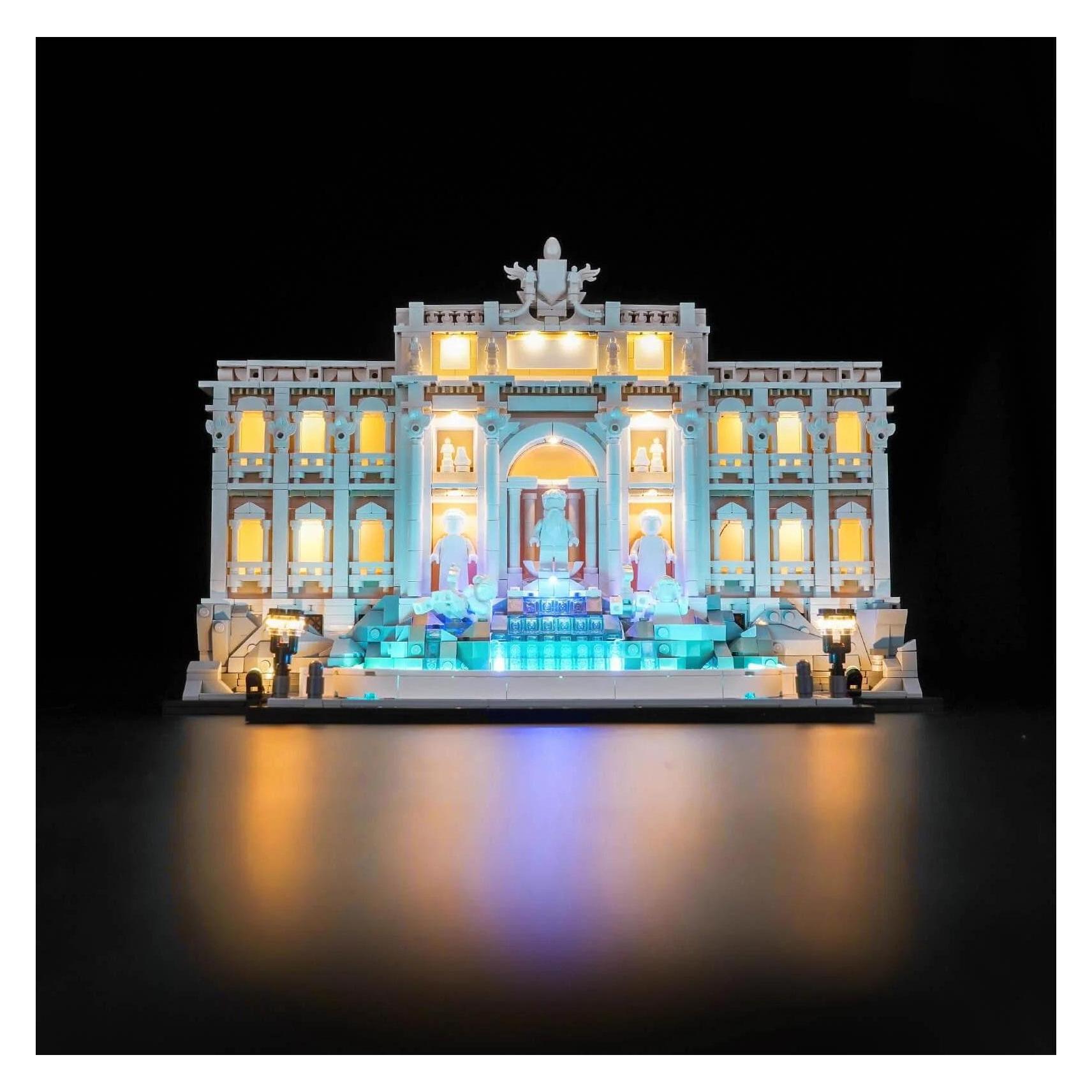 BrickBling LED Licht Set für LEGO Trevi-Brunnen (21062) inkl. Fernbedienung (P83102)